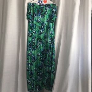Banana republic strapless patterned dress